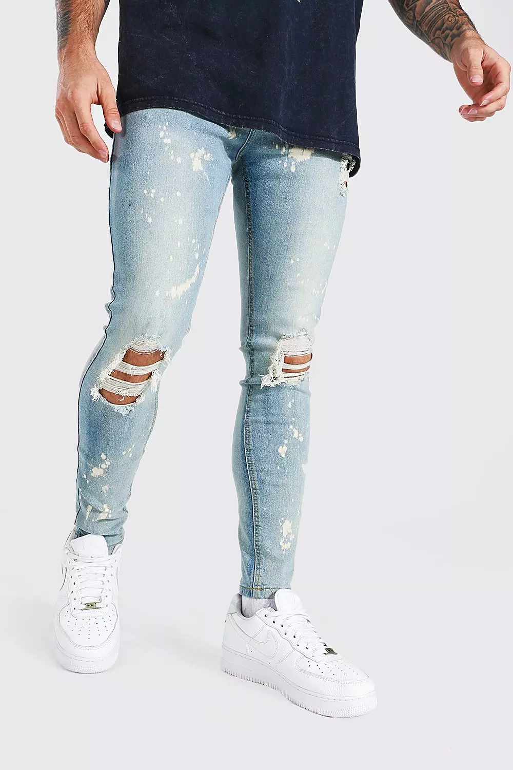 Bleach spotted sale jeans